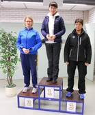 Ilmapistoolin mitalittaret! Vas. Maija Saarto, Oksana Frojan ja Minna Bloigu.