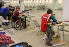 Kilpailussa oli mukana paralympiaryhmän ampujat. Suorituksissaan Matias Oksanen oik., Sampo Jokinen ja Juho Ovaska. Huoltajana toimi Heikki Rainio.