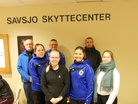 TSAlaiset Sävsjön Skyttecentterissä.
Eturivissä Essi Laitinen, Anna-Maria Siivonen, Elina Silver ja Salla Korpela. Takarivissä Jarmo Engblom, Juhani Forsman ja Klaus Tupi. Kuvasta puuttuu Konsta Kivi.